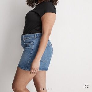 Madewell The Mid-Length Momjean Short in Juneau Wash: Yoke Edition size 32 NWT